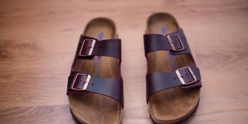 Clear strap birkenstocks hot sale